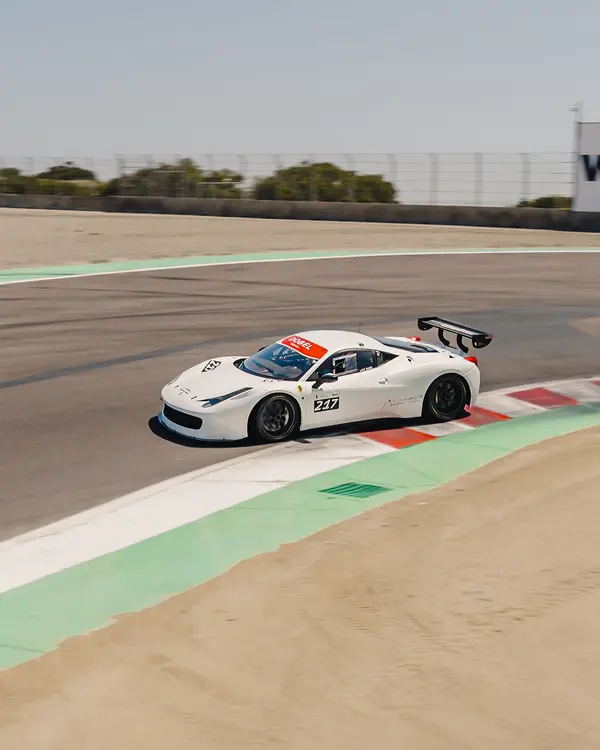 Gotham Motorsports Ferrari racing on track