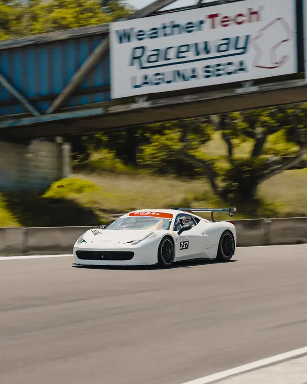 Gotham Motorsports Ferrari racing on track