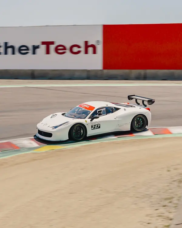 Gotham Motorsports Ferrari racing on track