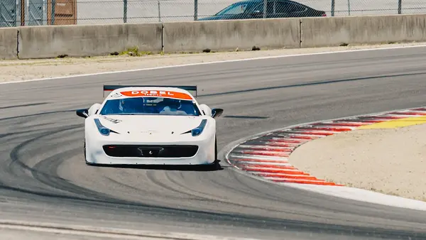 Gotham Motorsports Ferrari racing on track
