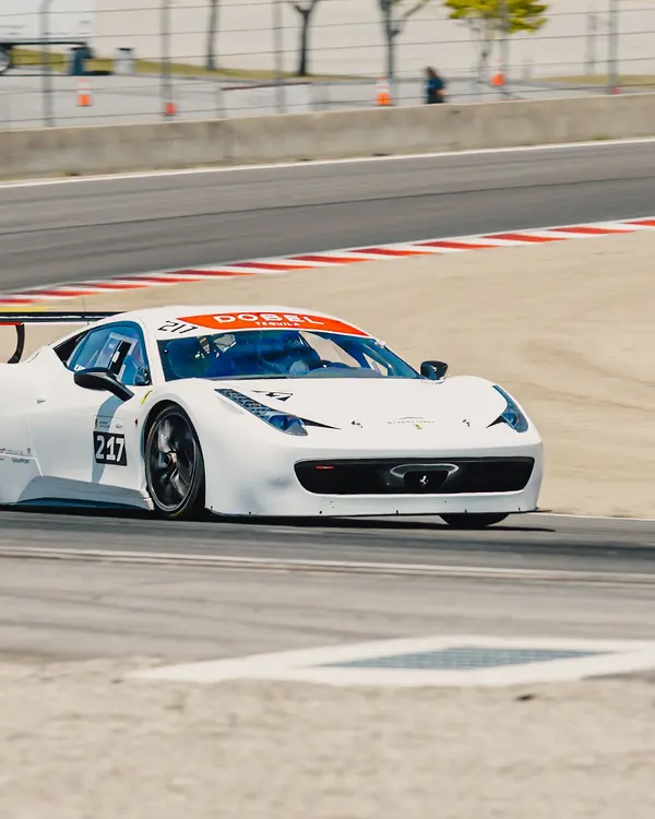 Gotham Motorsports Ferrari racing on track