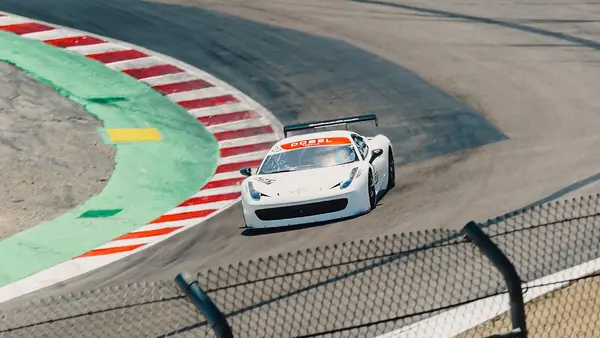 Gotham Motorsports Ferrari racing on track