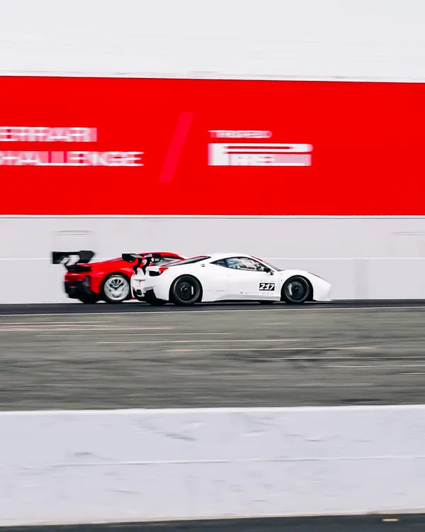 Gotham Motorsports Ferrari racing on track