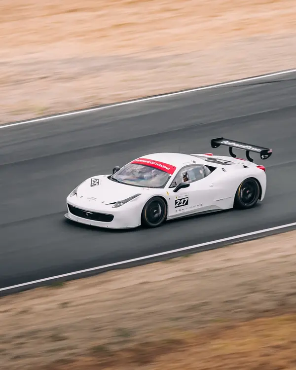 Gotham Motorsports Ferrari racing on track