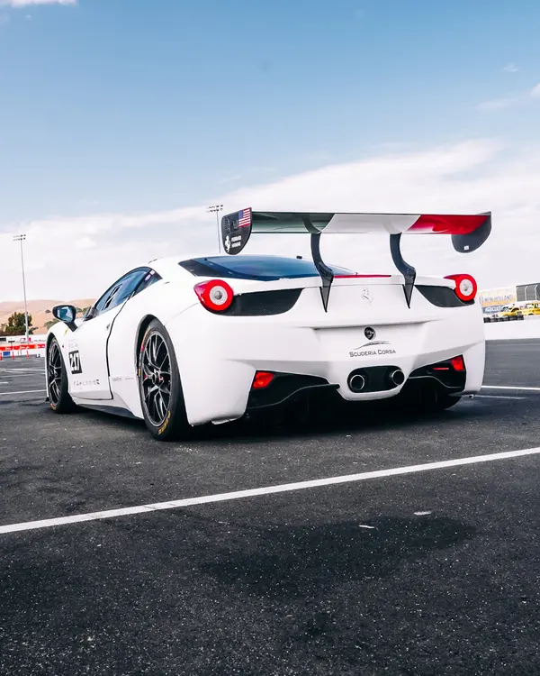 Gotham Motorsports Ferrari racing on track