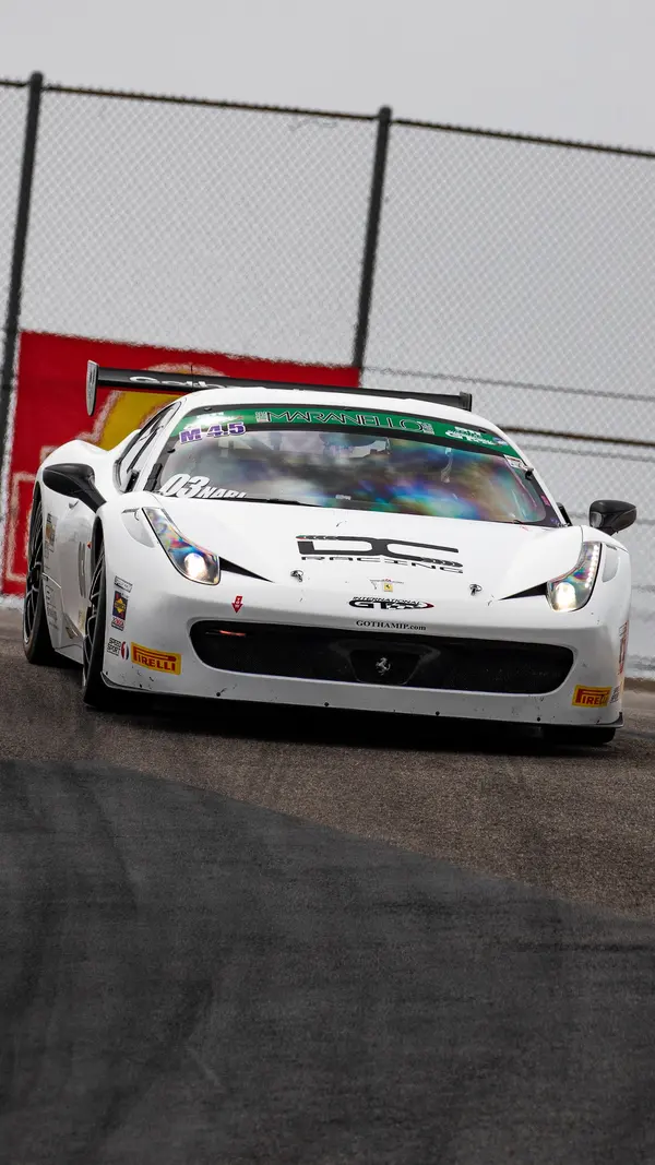Gotham Motorsports Ferrari racing on track