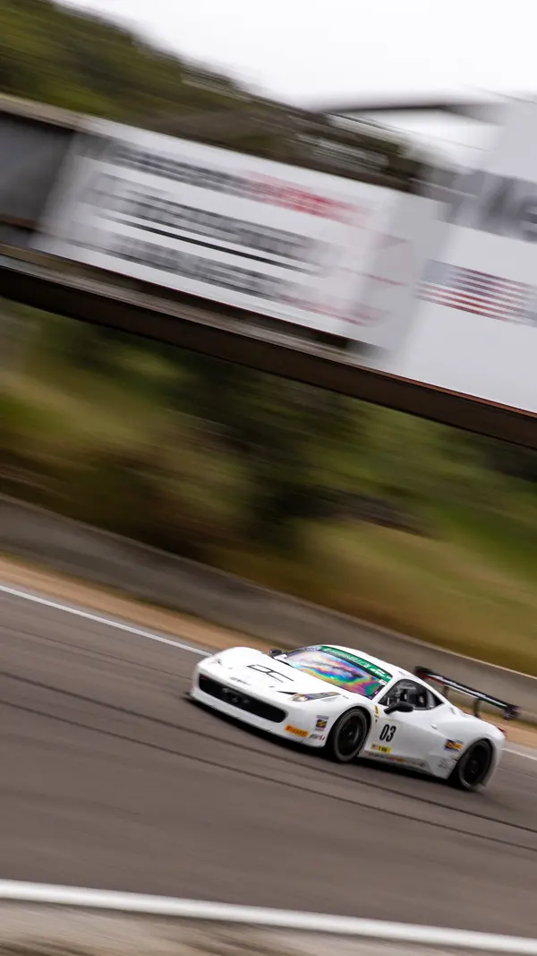 Gotham Motorsports Ferrari racing on track