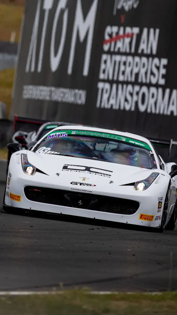 Gotham Motorsports Ferrari racing on track